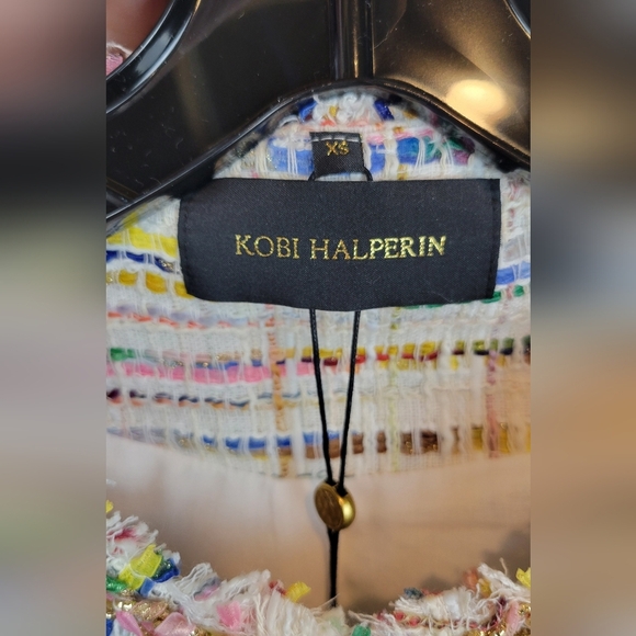 NWT Kobi Halperin Devyn Tweed Blazer In JKI Rainbow Size XS - Picture 13 of 16